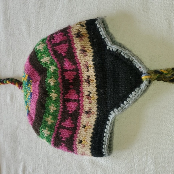 The Collection Royal 100% Wool Handmade In Nepal Fleece Lined Hat - Picture 5 of 14